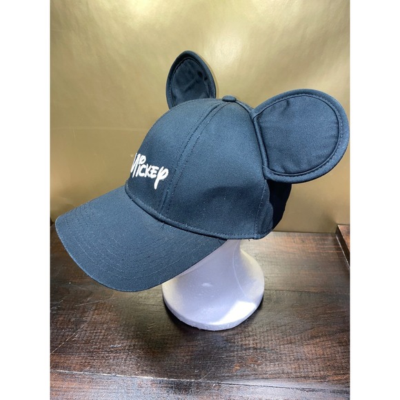 Disney Mickey Mouse Black Baseball‎ Cap with Ears Adjustable Snapback - Picture 7 of 7